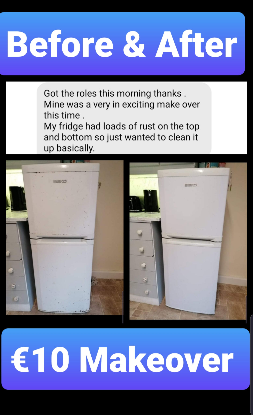 White Gloss, Appliances Makeover *Before & After