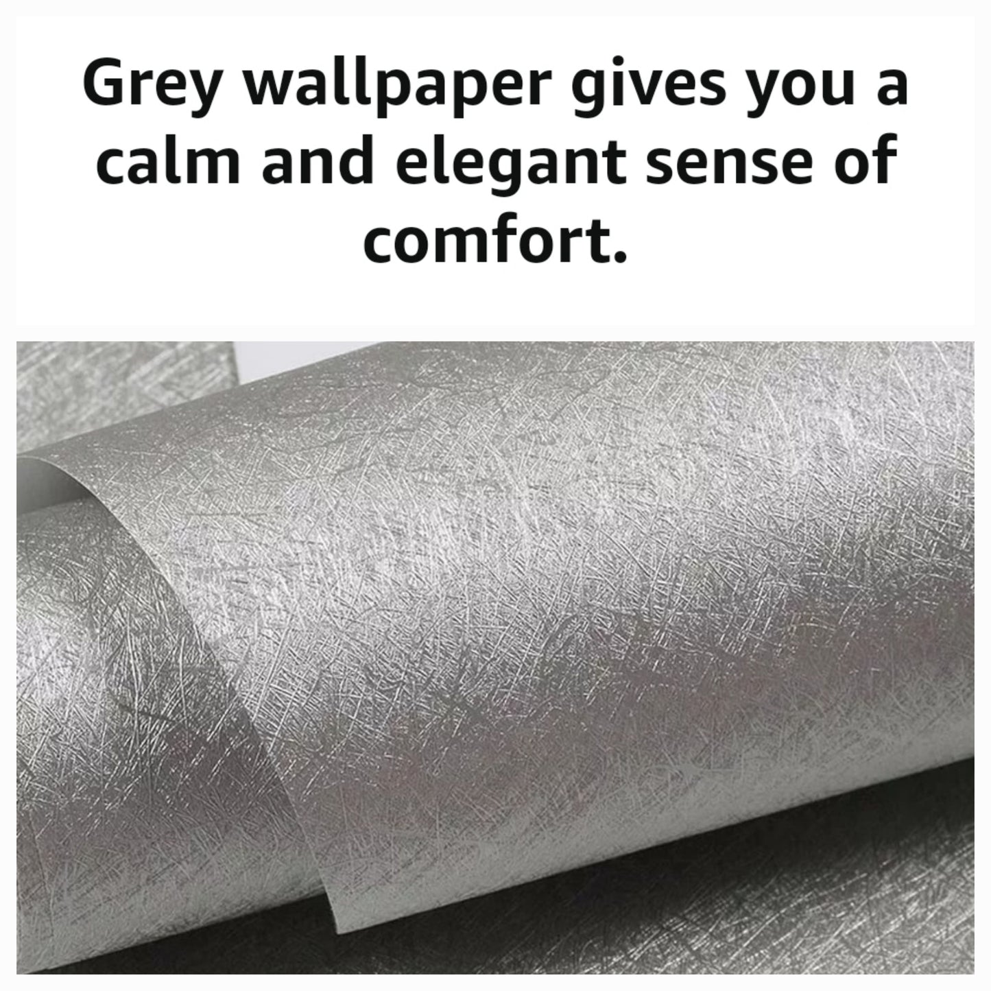 Grey Wallpaper, Luxurious Thick Embossed Roll