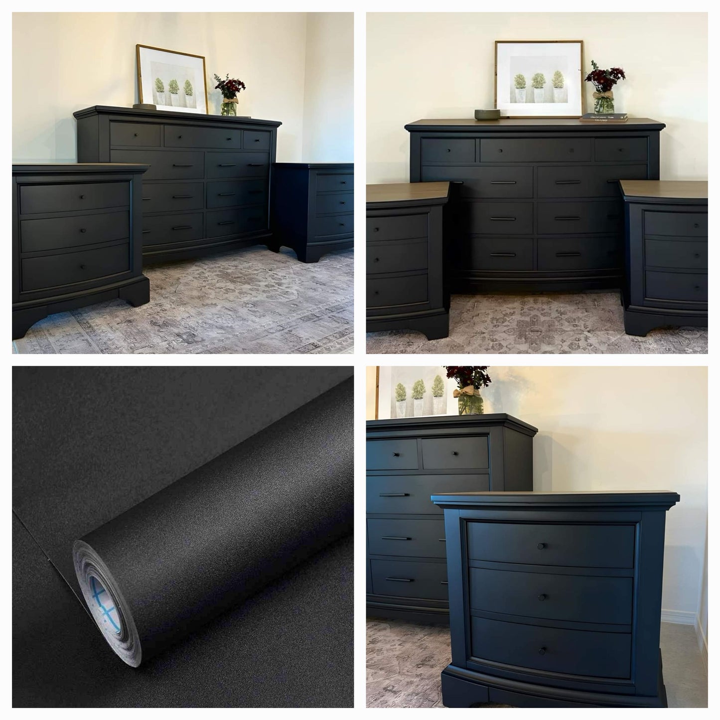 Black Matt Furniture Roll (Luxurious Brand)