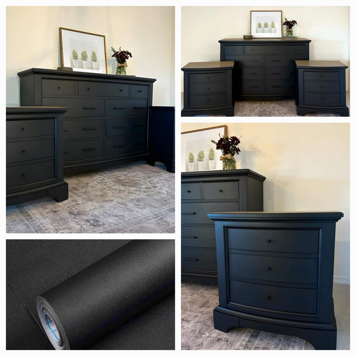 Black Matt Furniture Roll (Luxurious Brand)