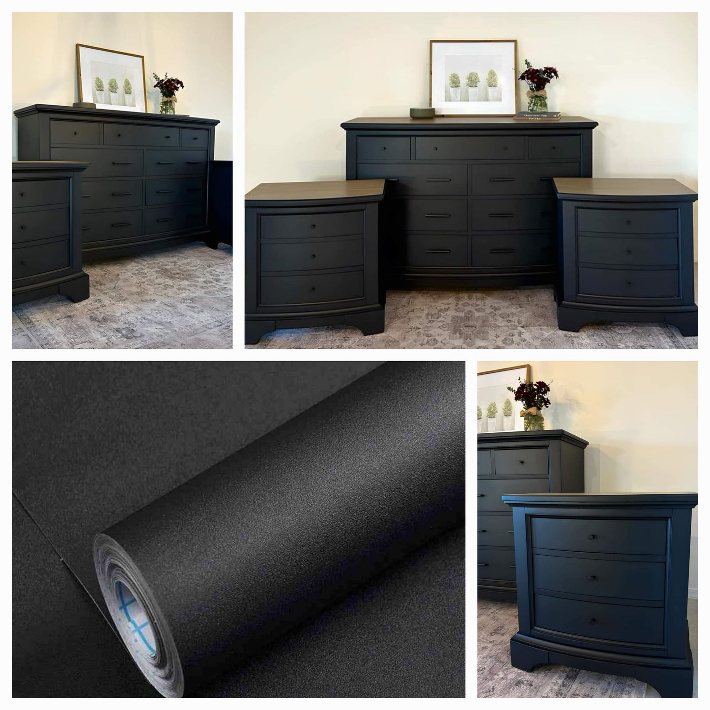 Black Matt Furniture Roll (Luxurious Brand)