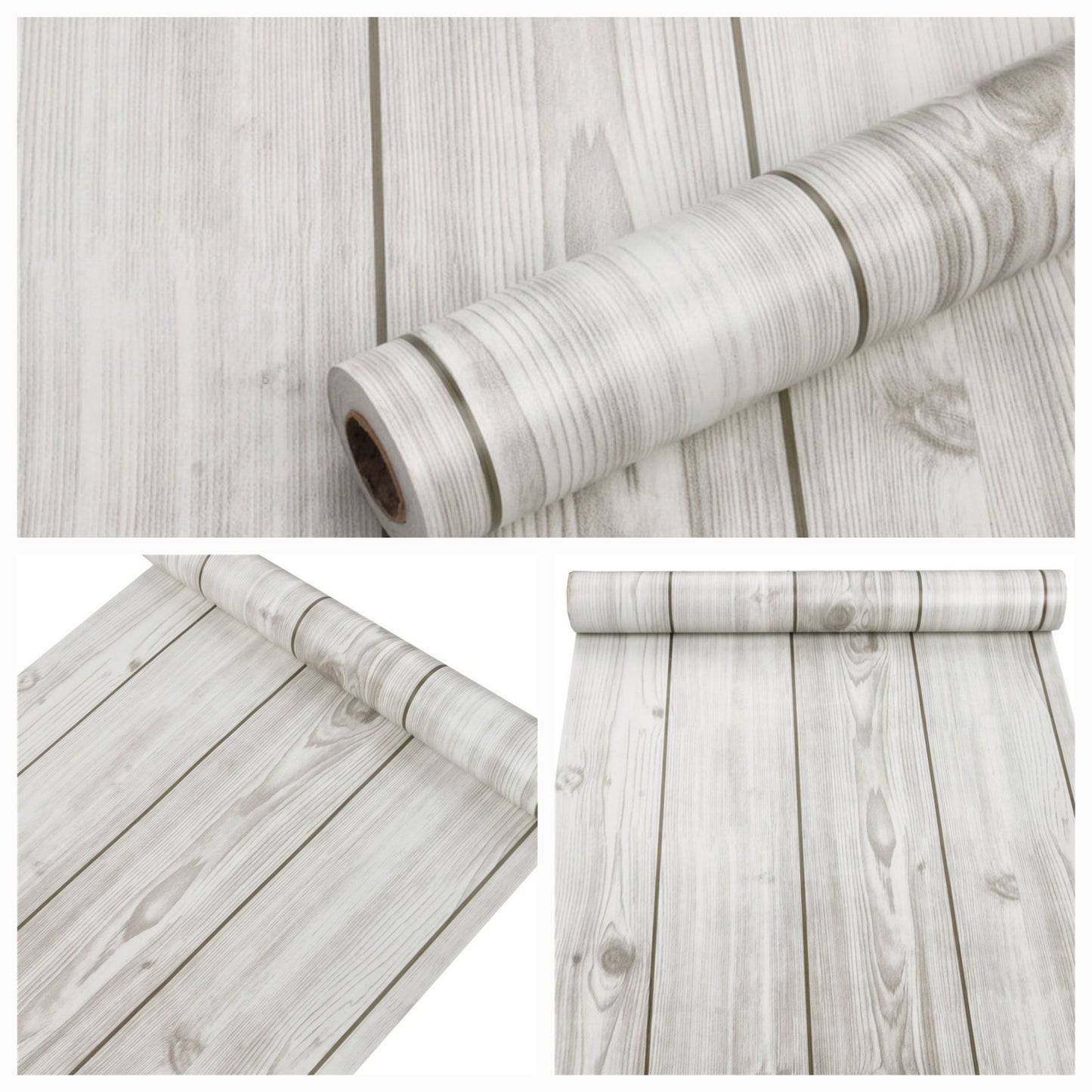 Grey Wood Self Adhesive Roll