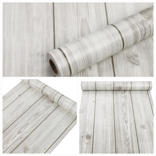 Grey Wooden Self Adhesive PVC Vinyl Roll