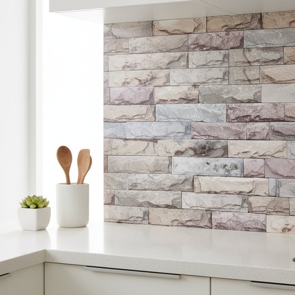 Mix Brick Backsplash Roll