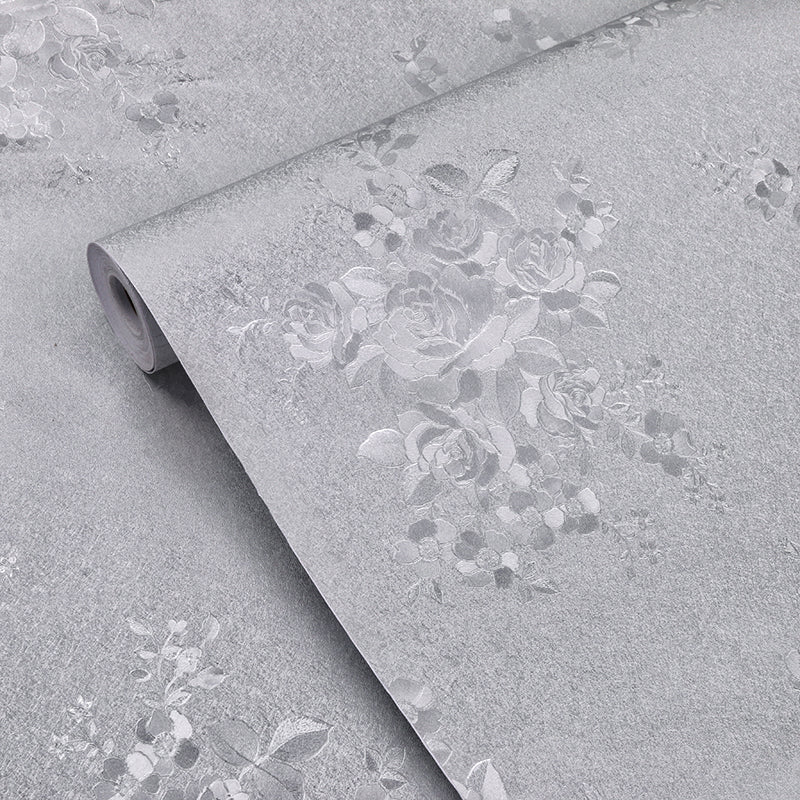 Grey / Silver Luxurious Wallpaper