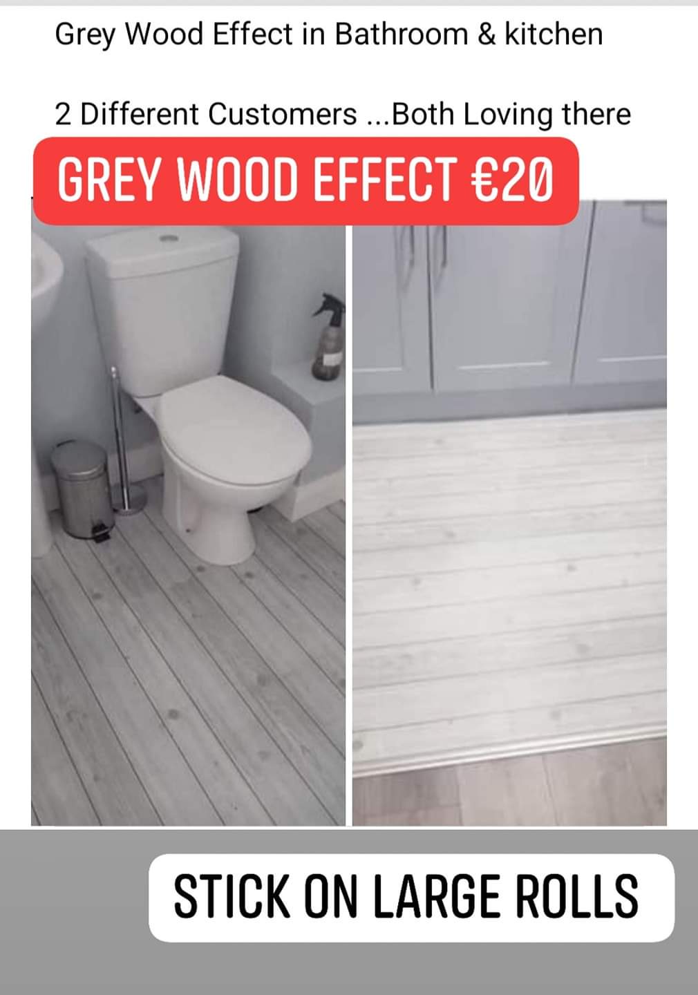 Grey wood, Heavier Roll, Extra Large 1000cm
