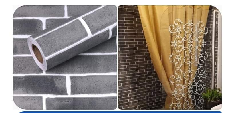 GREY TILE Water Proof Bathroom / Shower Stick on Roll