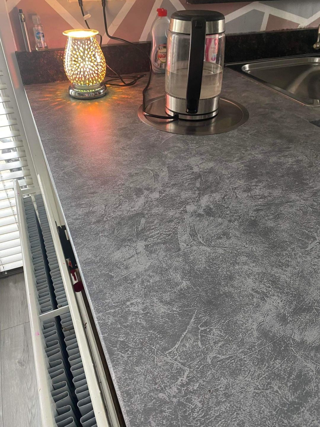 Grey Marble Matt Kitchen Backsplash