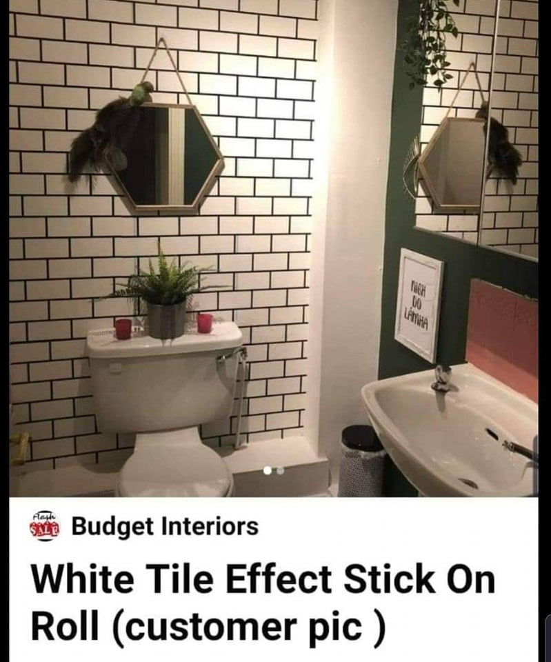 White Tile Effect