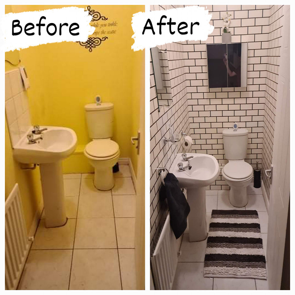 White Tile Self-Adhesive Roll
