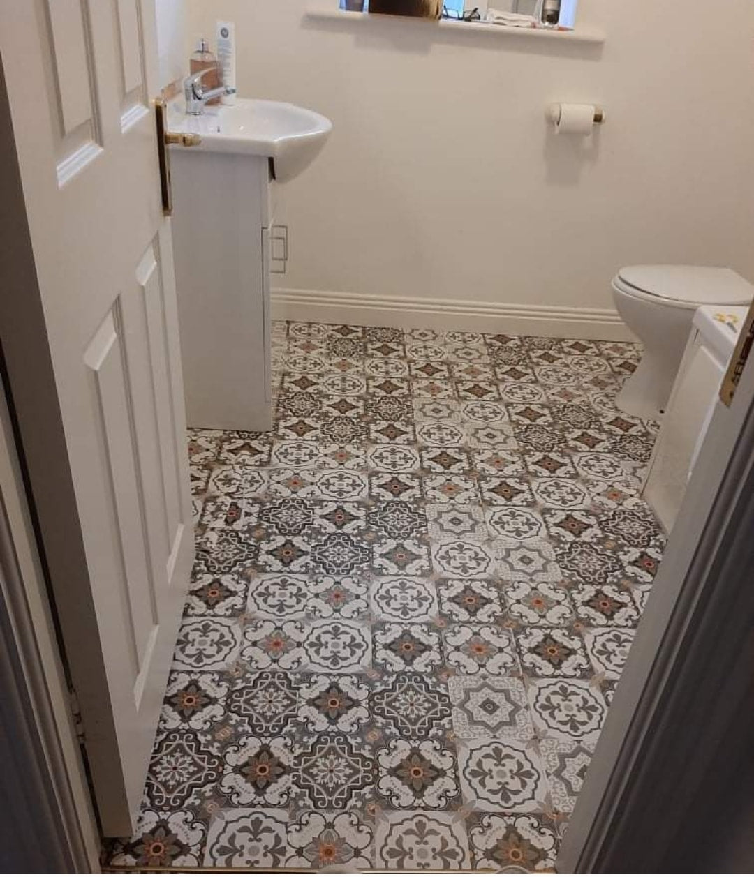 Grey Mosaic Extra LARGE backsplash Stick On Roll