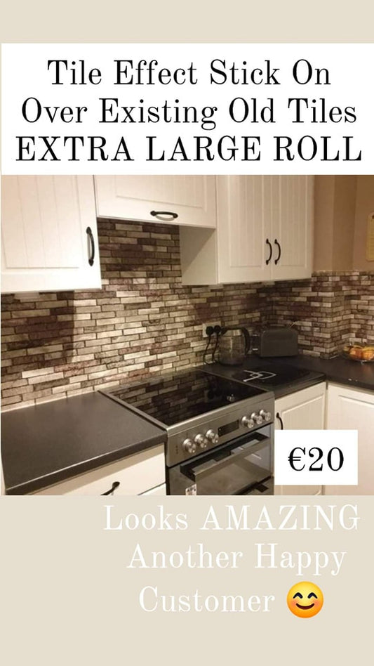 Tile Effect, Stick on instant Backsplash