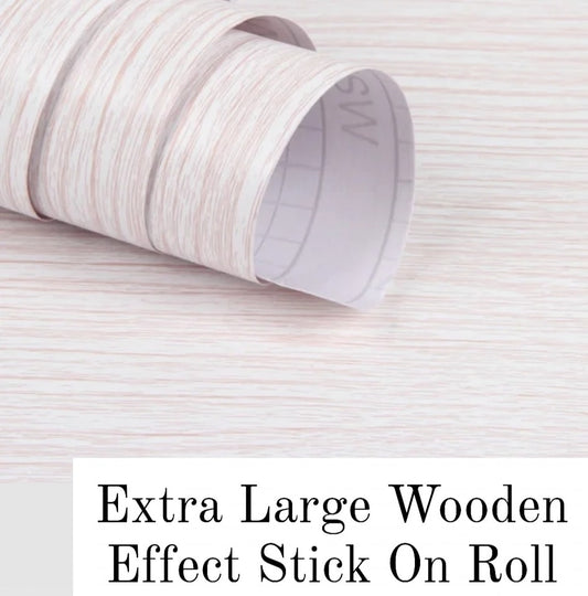 Light Wood Effect Stick On Roll