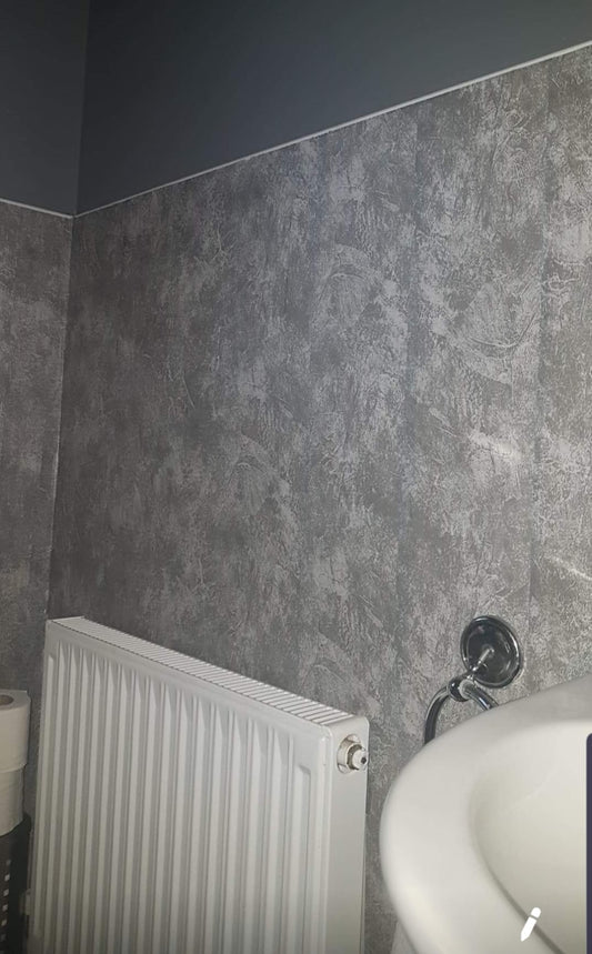 Grey Marble , EX-LARGE oil & Waterproof Stick On Rolls