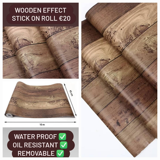 Wooden Plank Rustic Wood (Heavier Roll)