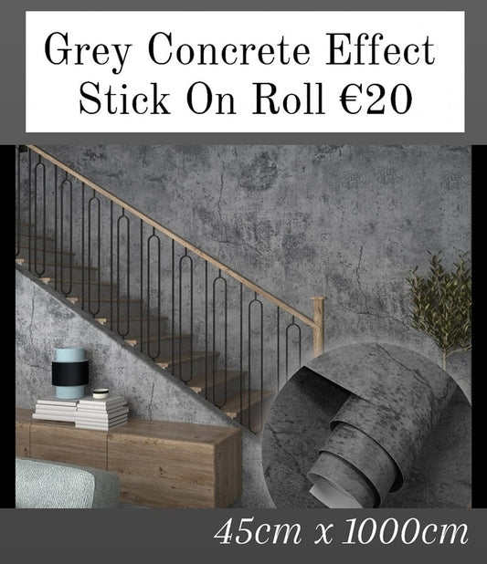 Concrete Wallpaper , Extra LARGE 10 Metres Roll