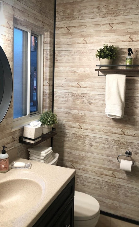 Wood Self-Adhesive Roll Wallpaper