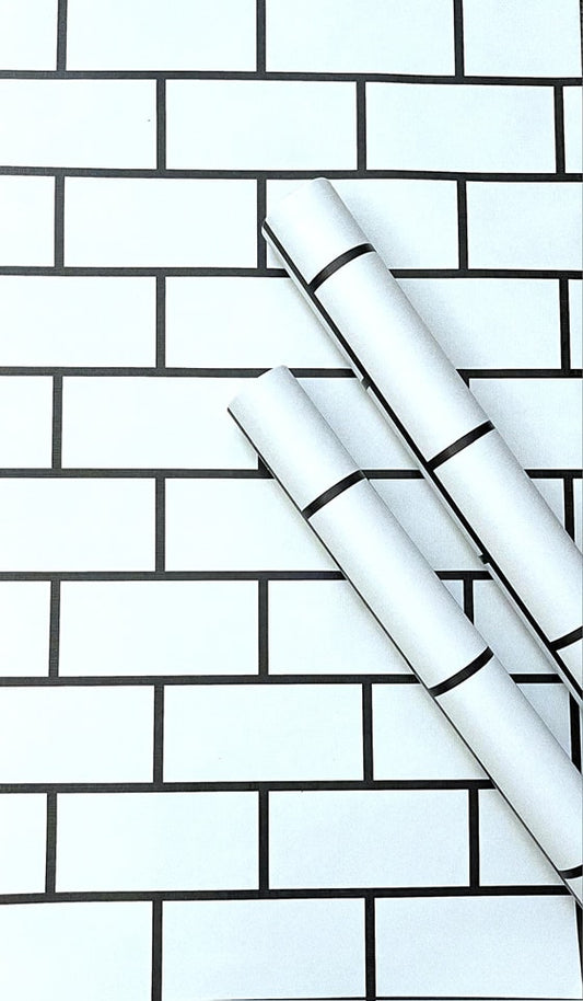 White Tile vinyl roll