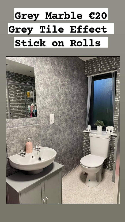 Grey Marble, EXTRA Large thicker roll