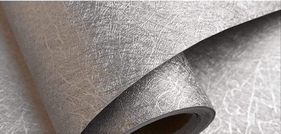 Grey Thicker Embossed Luxurious Roll Wallpaper