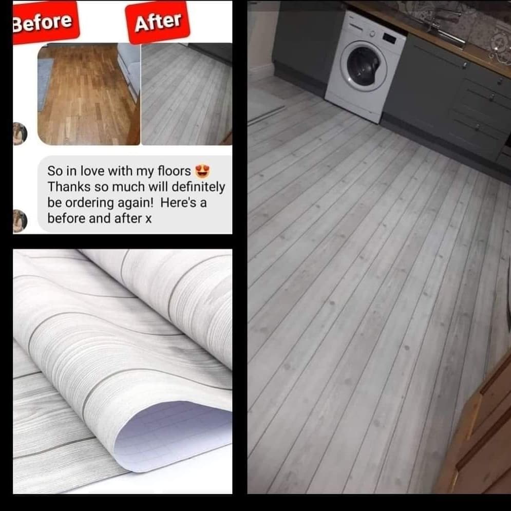 Grey Wood, Apply Over Existing Floor , Walls , furniture