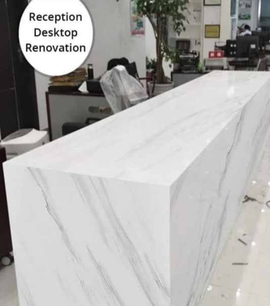 White & Grey Luxurious Marble Gloss Self-Adhesive Roll