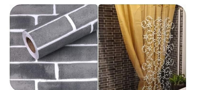 GREY TILE Water Proof Bathroom / Shower Stick on Roll