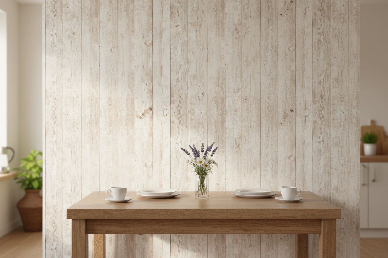 Rustic Wood Self-Adhesive Wallpaper