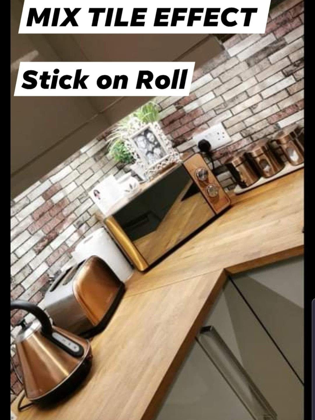 Mix Tile Backsplash