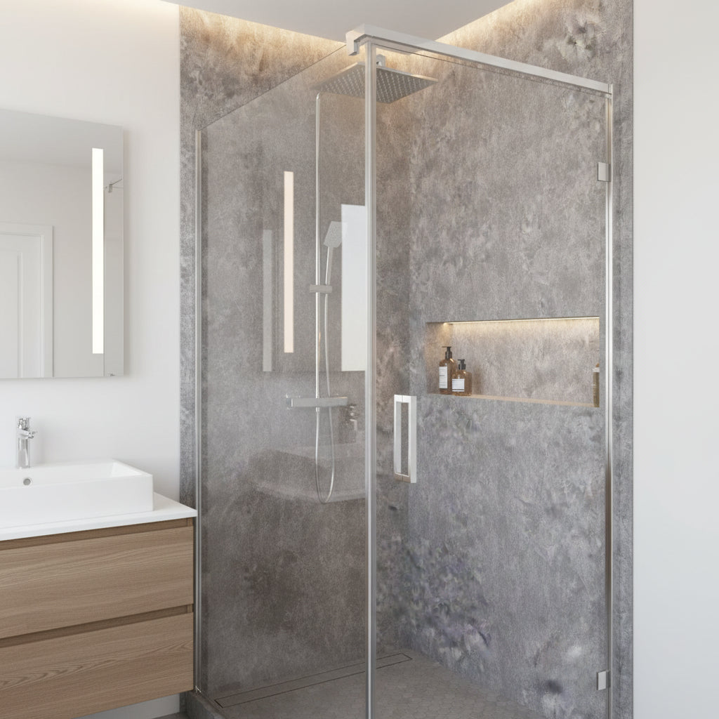 Grey Marble Self-Adhesive Furniture Roll