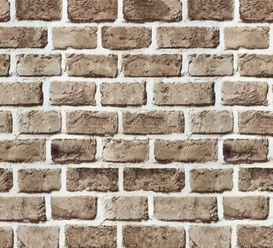 Brown 3D Brick ....  Extra Large 1000cm each  (only 1 roll available in stock )