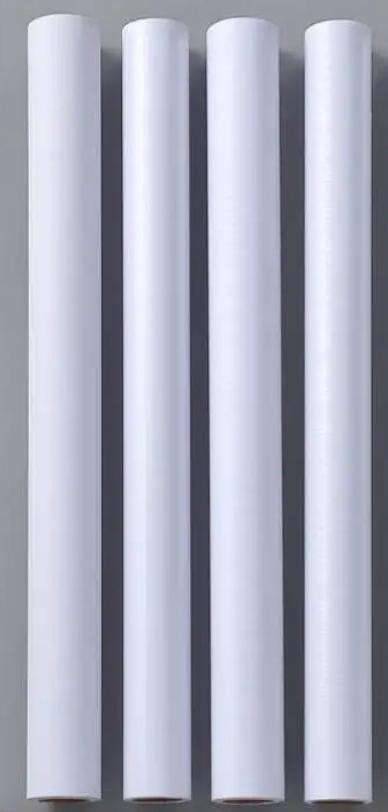 4 x Rolls White Matt Self-Adhesive Roll