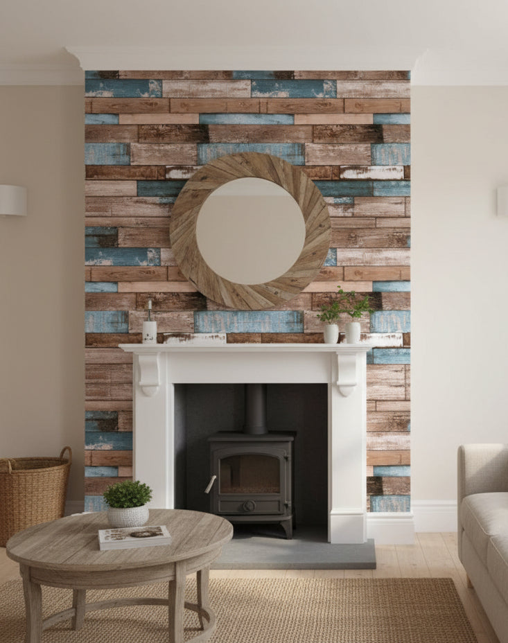 Rustic Wood Self-Adhesive roll