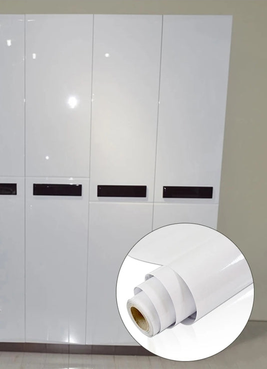 White Gloss Wardrobe Roll