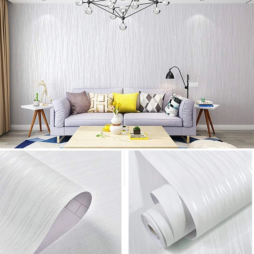 White Embossed Wallpaper LUXURIOUS RANGE