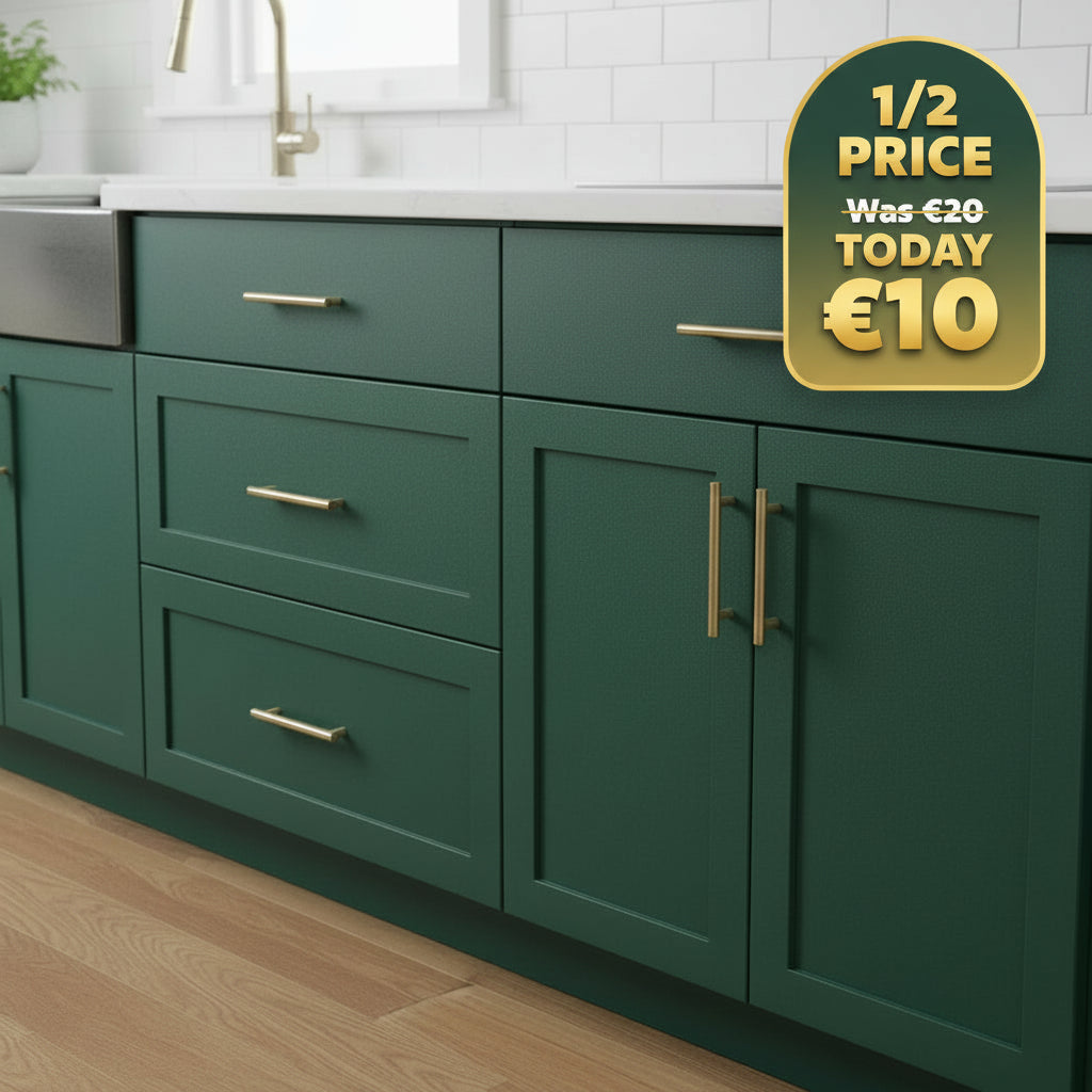 Green Cabinet Wrap Self-Adhesive Roll 10 Metres