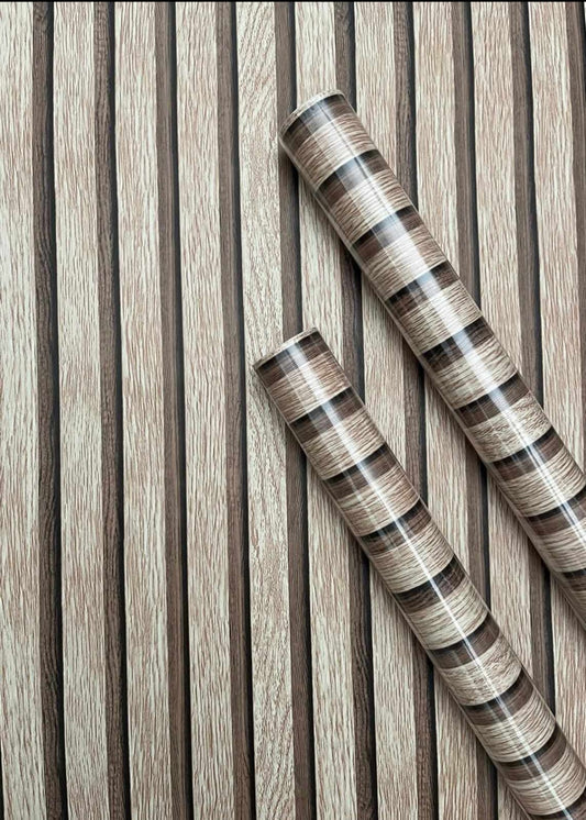 Wood Pannelling WALLPAPER Self adhesive