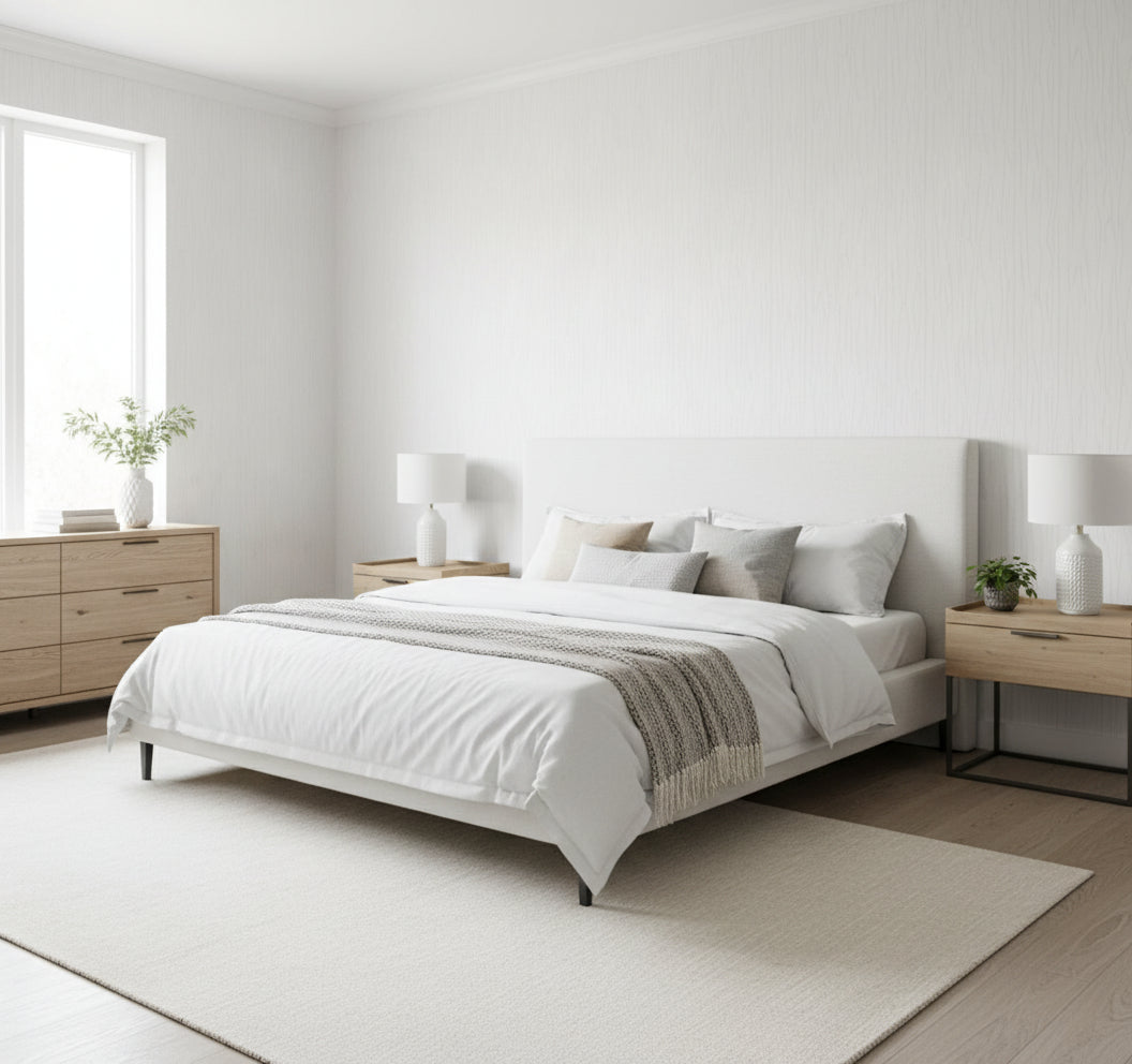 White Embossed self Adhesive wallpaper (THICKER ROLLS)