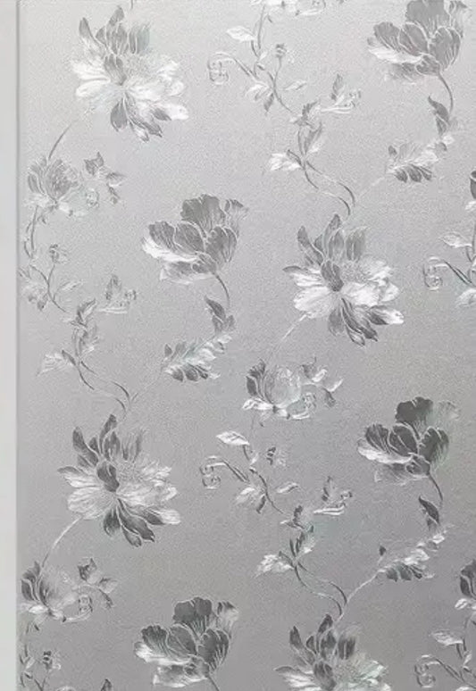 Grey LUXURIOUS floral Wallpaper Self adhesive