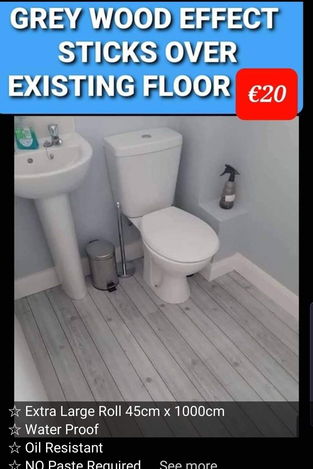 Grey Wood, Apply Over Existing Floor , Walls , furniture