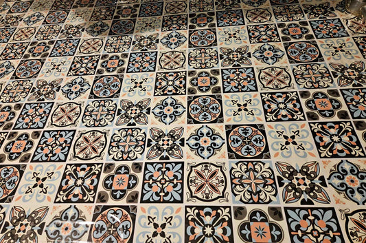 Mosaic Tile Effect Stick On Roll 5 metres