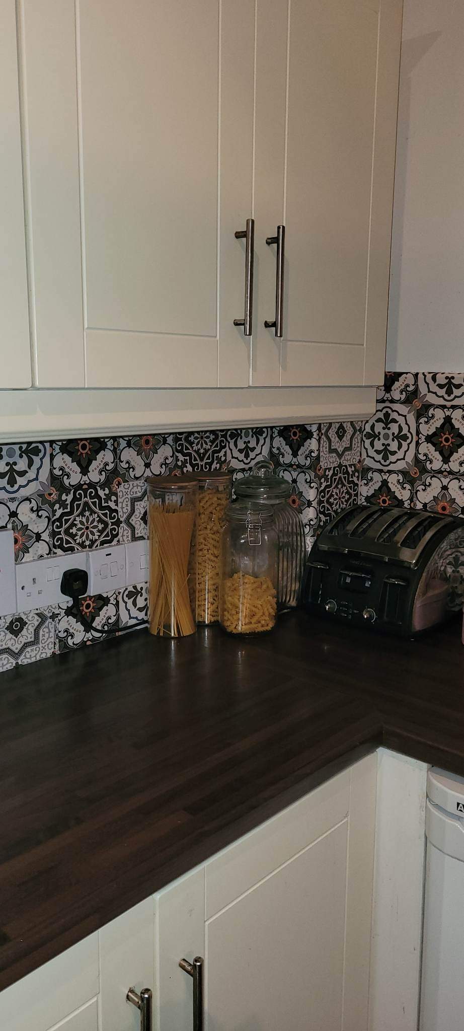 Grey Mosaic Extra LARGE backsplash Stick On Roll