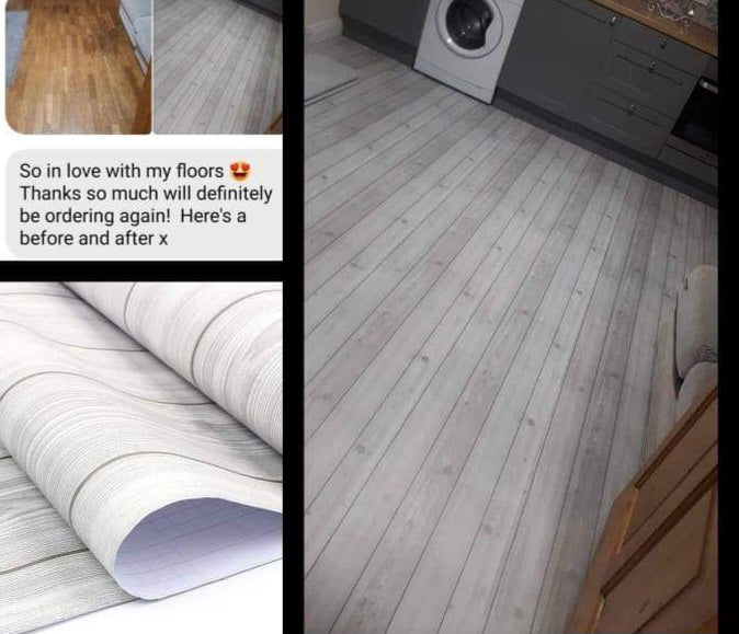 Grey wood Roll over Existing floor