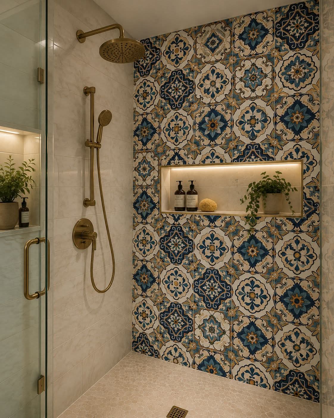 Green mosaic Tile Roll