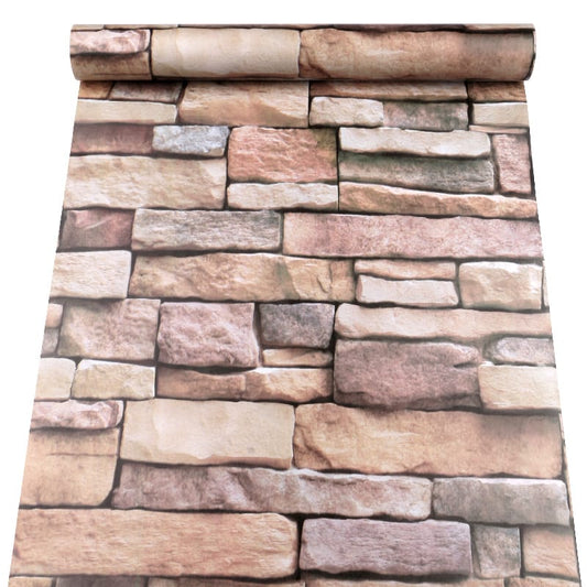 3D Brick effect Wallpaper Stick on Roll