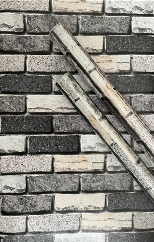 "NEW STOCK "  3D Effect Brick .. LARGE ROLLS 1000cm