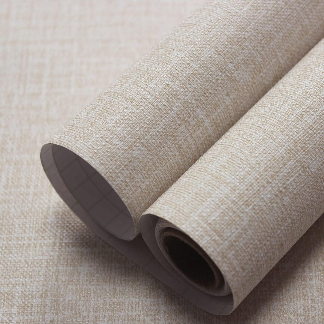 Grasscloth Beige & Cream Self-Adhesive Roll