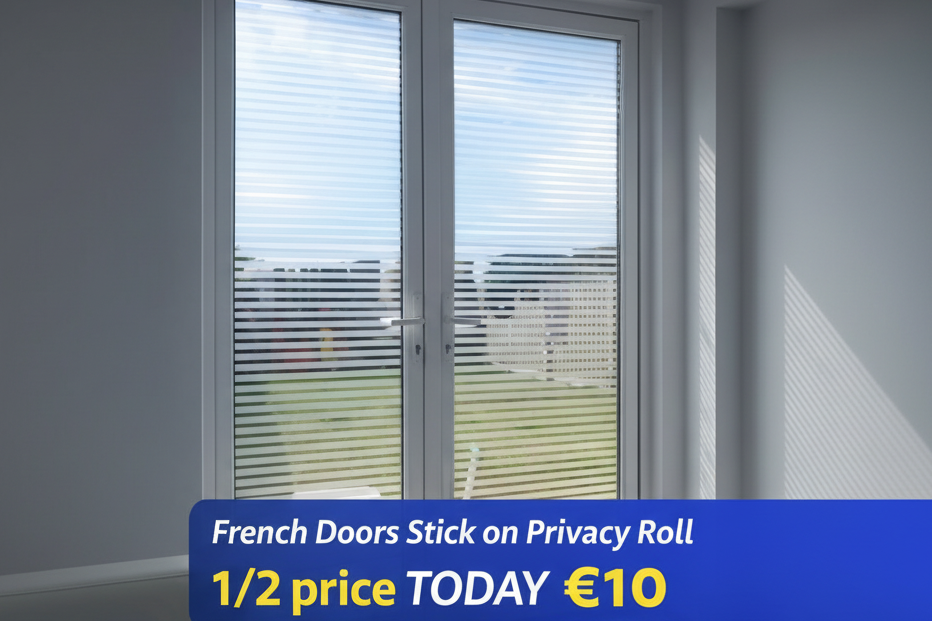 Doors / Window Privacy Film, Thick High Quality Roll - Budget Interiors