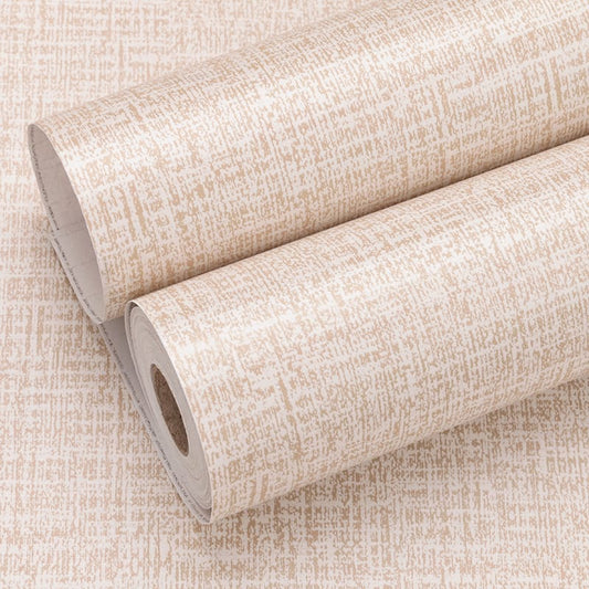 Beige & Cream Linen Effect Self-Adhesive Wallpaper