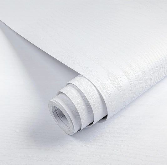 White Wood Effect Self-Adhesive Roll